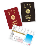 運転免許証、パスポート（旅券）イメージ
